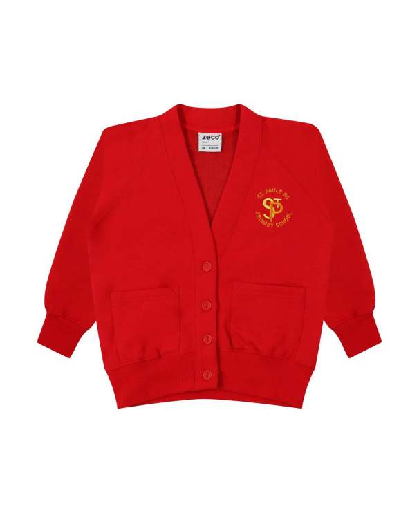 Girls Sweatshirt Cardigan Emb Logo
